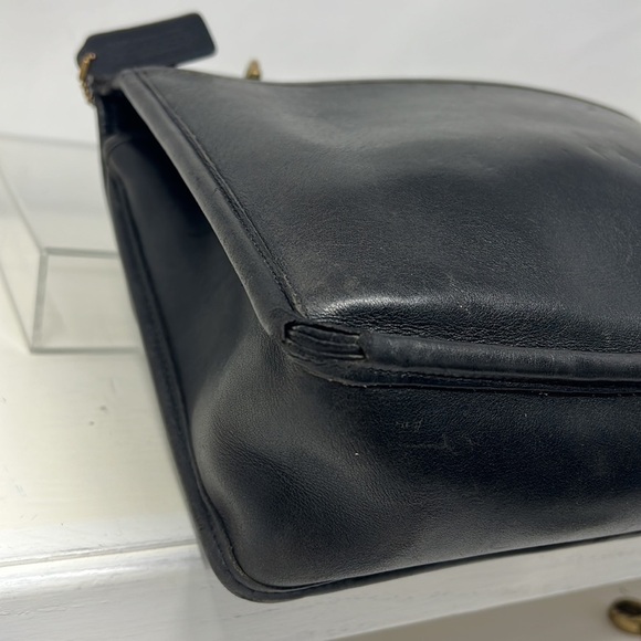 Coach Legacy Vintage 9927 Willis Black Leather Shoulder Crossbody Handbag - Picture 10 of 16